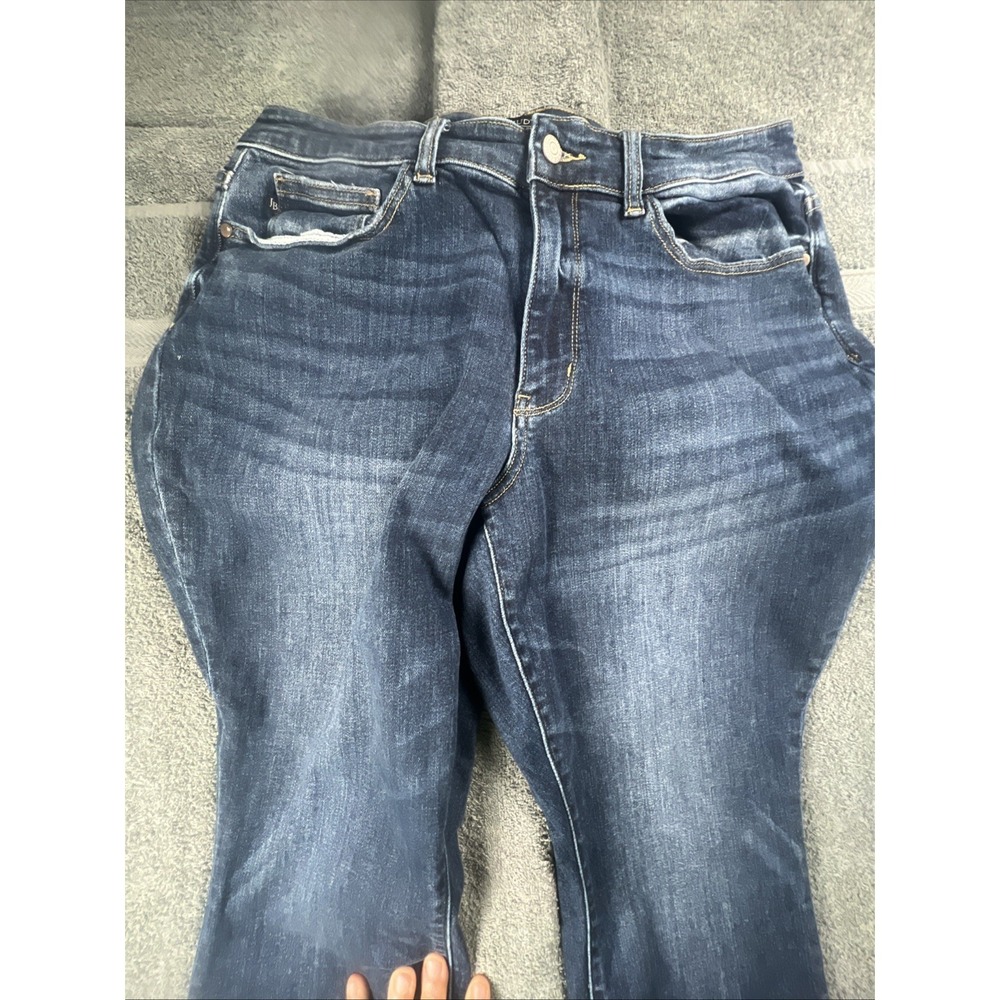Judy Blue Jeans Women's 16W Blue Denim Boyfriend Distressed Preppy City 34x28 - Picture 2 of 9